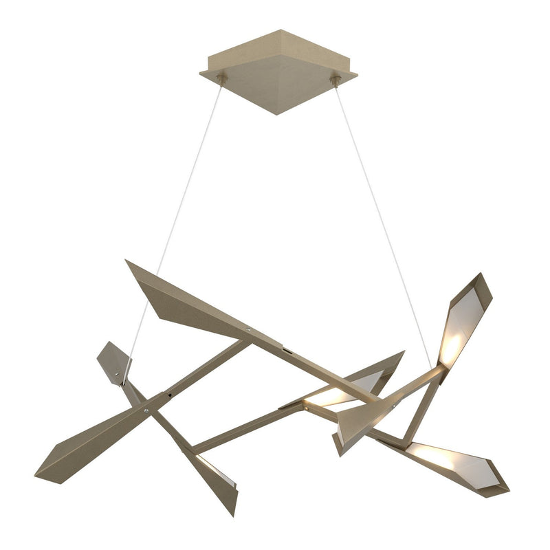 Hubbardton Forge - 135003-LED-STND-84 - LED Pendant - Quill - Soft Gold