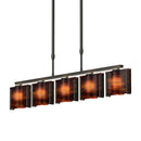 Hubbardton Forge - 137545-SKT-LONG-07-ZB0151 - Five Light Pendant - Exos Glass - Dark Smoke
