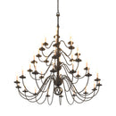 Hubbardton Forge - 191572-SKT-10 - 36 Light Chandelier - Ball Basket - Black