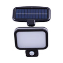 LÁMPARA DE PARED PARA EXTERIOR SOLAR LED CON SENSOR MOVIBLE DE 6W 500LM 6500K.