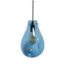 LÁMPARA DE TECHO COLGANTE MODERNA DECORATIVA 1XE27-40W(A19) NO INCLUIDO 110-240V , VIDRIO AZUL