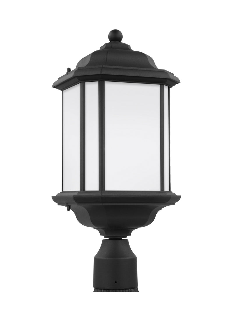 Generation Lighting. - 82529-12 - One Light Outdoor Post Lantern - Kent - Black