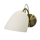 LÁMPARA DE PARED DECORATIVA 1XE27-40W (NO INCLUIDO) 100-240V  VIDRIO OPAL ACABADO ANTI-BRASS.