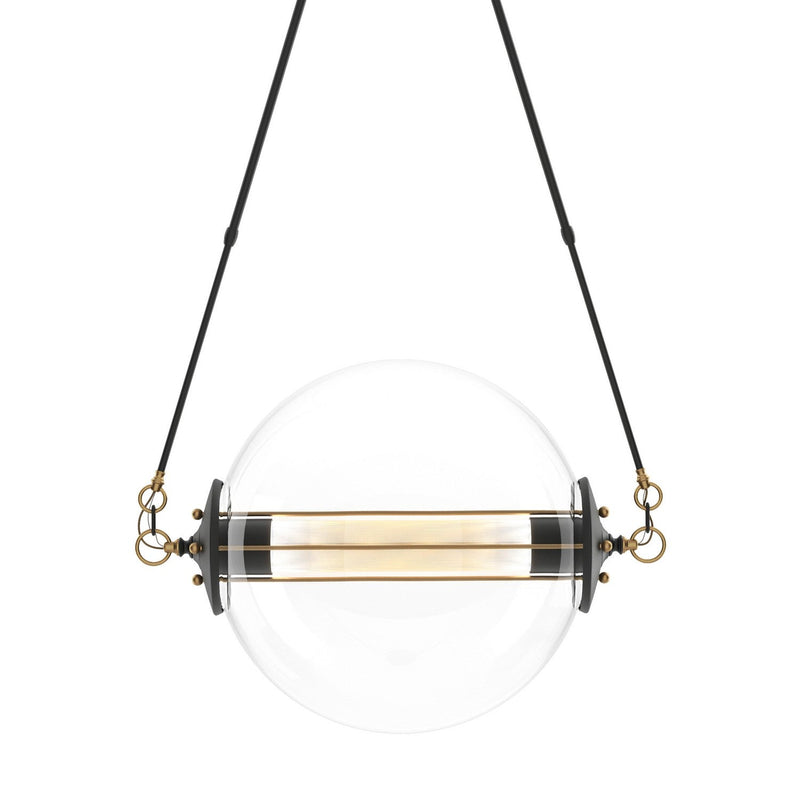 Hubbardton Forge - 134405-SKT-LONG-31-ZK0219 - Two Light Pendant - Otto - Black with Brass Accents