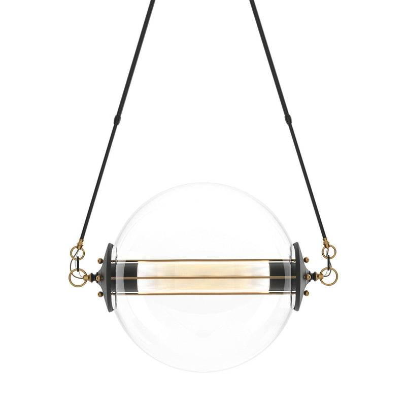 Hubbardton Forge - 134405-SKT-SHRT-31-ZK0219 - Two Light Pendant - Otto - Black with Brass Accents