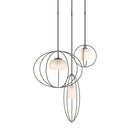 Hubbardton Forge - 136330-SKT-LONG-07-GG0490 - Three Light Pendant - Interlude - Dark Smoke