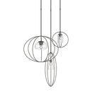Hubbardton Forge - 136330-SKT-LONG-07-II0490 - Three Light Pendant - Interlude - Dark Smoke