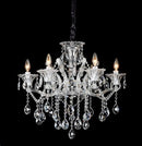 LÁMPARA DE TECHO DE CRISTAL COLGANTE DECORATIVA  6XE12-40W MAX (NO INCLUIDOS) 110-240V.