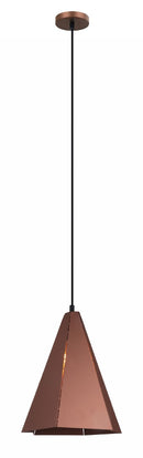 LAMPARA DE TECHO COLGANTE. BOMBILLO  1XE27 MAX 40W (NO INCLUIDO) ACABADO COBRE. L260XW180XH1090MM