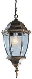 LÁMPARA DE TECHO COLGANTE TIPO FAROL DE EXTERIOR PARA 1XE27-100W  MAX 100W (NO INCLUIDO).