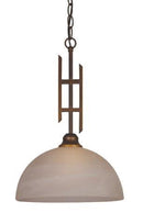 LAMPARA DE TECHO COLGANTE  CUERPO METALICO PANTALLA DE VIDRIO MURANO 1XE27-60W(NO INCLUYE BOMBILLO) MAX W-12" H18.5" MARCA HOMEDELIGHT