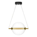 Hubbardton Forge - 161305-SKT-STND-31-YT0517 - LED Mini Pendant - Otto - Black with Brass Accents