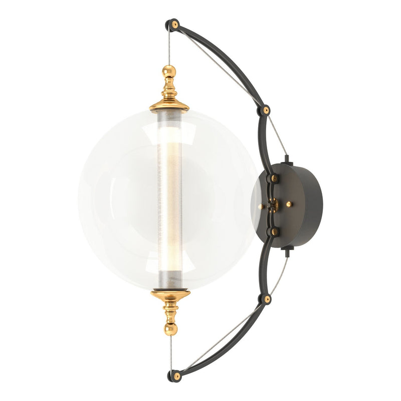 Hubbardton Forge - 207903-SKT-31-YT0517 - LED Wall Sconce - Otto - Black with Brass Accents