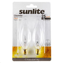 FOCOS INCANDESCENTE ROSCA E12, 25W, MARCA SUNLITE.