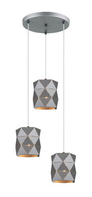 LÁMPARA DE TECHO COLGANTE DECORATIVA 3XE27-40W 110-240V.