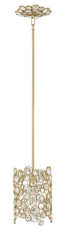 Fredrick Ramond - FR44817SLF - LED Pendant - Anya - Silver Leaf