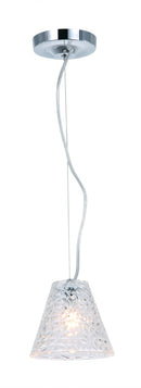 Lámpara Colgante Decorativa 1Xeg9-60W ( No Incluido) Acabado White/ Vidrio