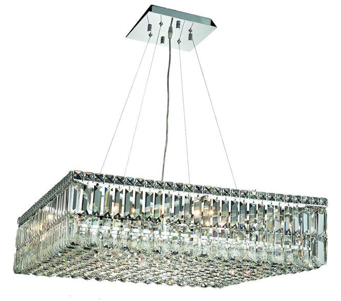 Elegant Lighting - V2032D32C/RC - 12 Light Chandelier - Maxime - Chrome