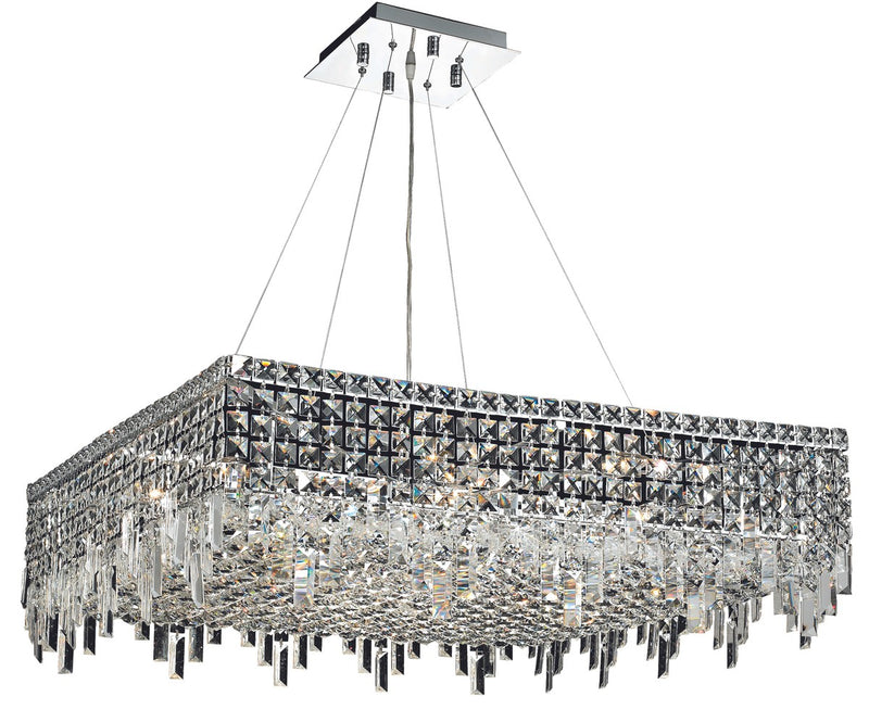 Elegant Lighting - V2033D32C/RC - 12 Light Chandelier - Maxime - Chrome