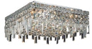Elegant Lighting - V2033F16C/RC - Six Light Flush Mount - Maxime - Chrome