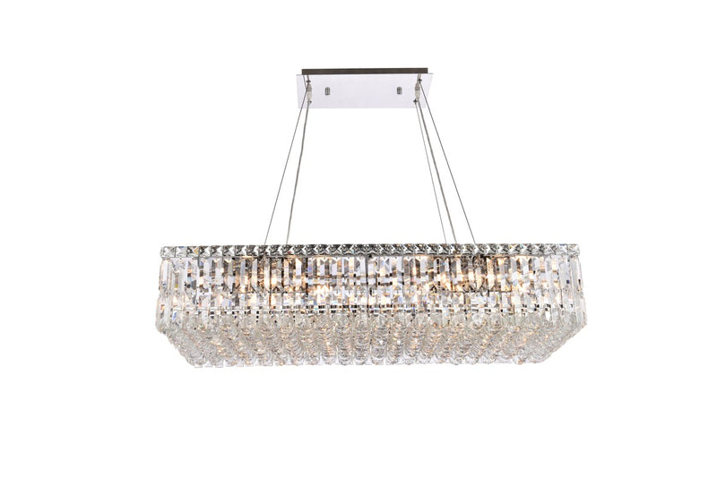 Elegant Lighting - V2034D36C/RC - 16 Light Chandelier - Maxime - Chrome