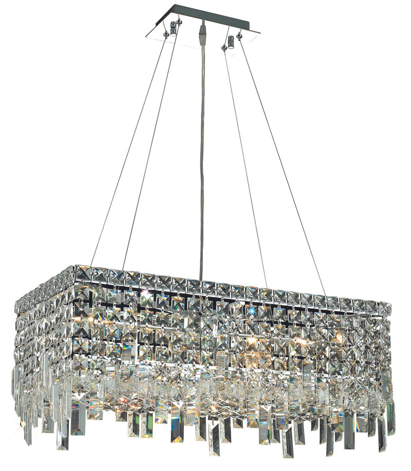 Elegant Lighting - V2035D24C/RC - Six Light Chandelier - Maxime - Chrome