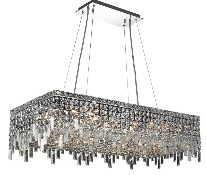 Elegant Lighting - V2035D36C/RC - 16 Light Chandelier - Maxime - Chrome