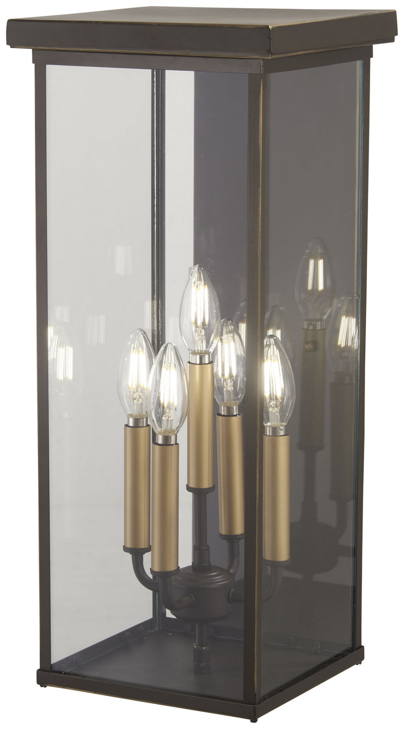 Minka-Lavery - 72583-143C - Five Light Pocket Lantern - Casway - Oil Rubbed Bronze W/ Gold High