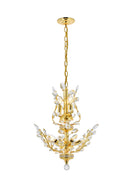 Elegant Lighting - V2011D21G/RC - Eight Light Chandelier - Orchid - Gold