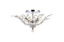 Elegant Lighting - V2011F27C/RC - Six Light Flush Mount - Orchid - Chrome