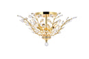 Elegant Lighting - V2011F27G/RC - Six Light Flush Mount - Orchid - Gold