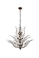 Elegant Lighting - V2011G41DB/RC - 18 Light Chandelier - Orchid - Dark Bronze