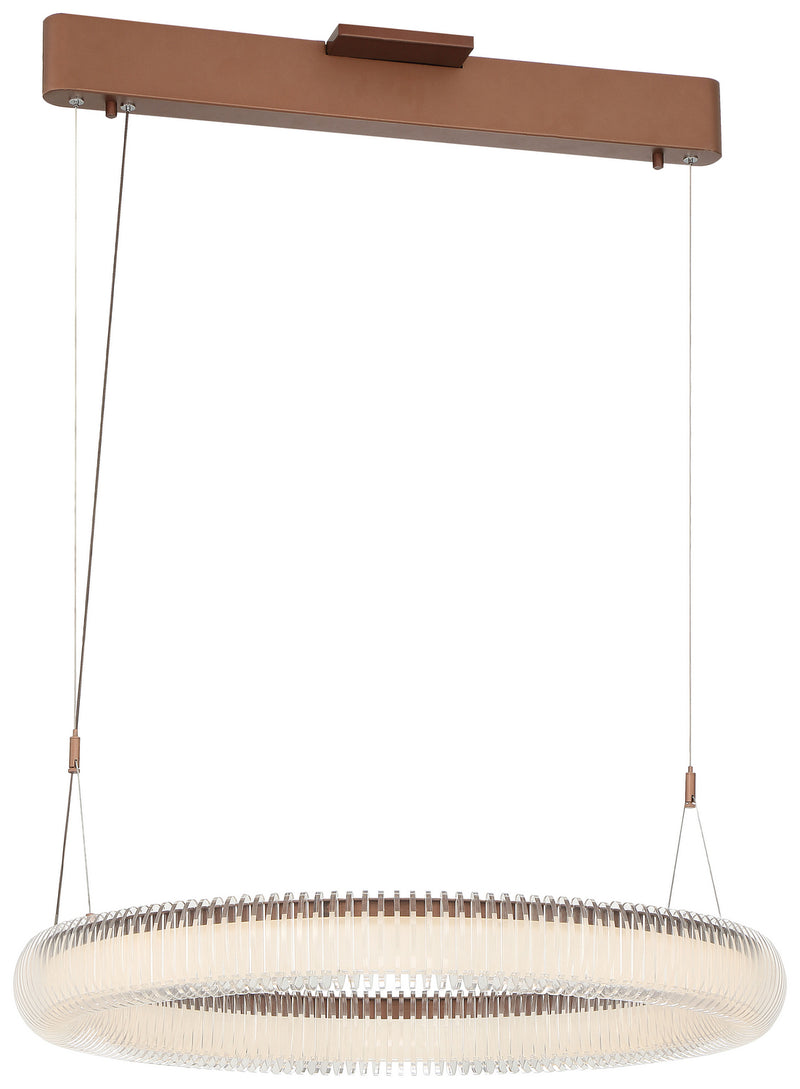 George Kovacs - P8172-670-L - LED Pendant - Roulette - Satin Bronze