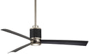 Minka Aire - F736L-BS/SDBK - 54" Ceiling Fan - Gear - Brushed Steel/Sand Black