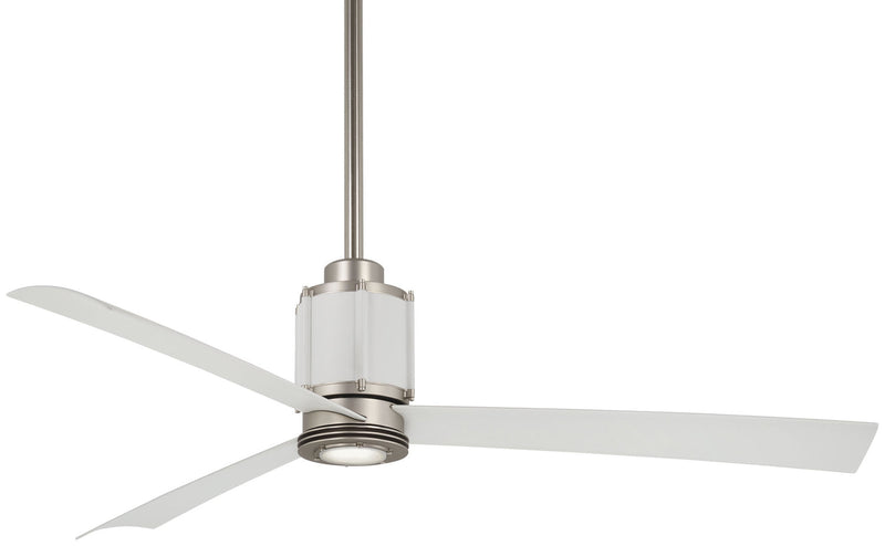 Minka Aire - F736L-BS/WHF - 54`` Ceiling Fan - Gear - Brushed Steel/Flat White