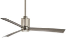Minka Aire - F736L-PN/BS - 54" Ceiling Fan - Gear - Polished Nickel/Brushed Steel