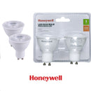 SET DE 2 FOCOS LED GU10, 5W, 460LM, 4000K, 100-240V, 50-60HZ, PF>0.4, CRI>80, NO DIMEABLE, MARCA HONEYWELL.