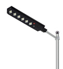 LÁMPARA DE POSTE LED CON PANEL SOLAR 180W, EMITE 9100LM , TONALIDAD 6000K 360LED