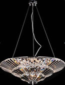 LÁMPARA TECHO CRISTAL K9 COLGANTE 4XG9-40W, 110-240V, 50-60HZ.