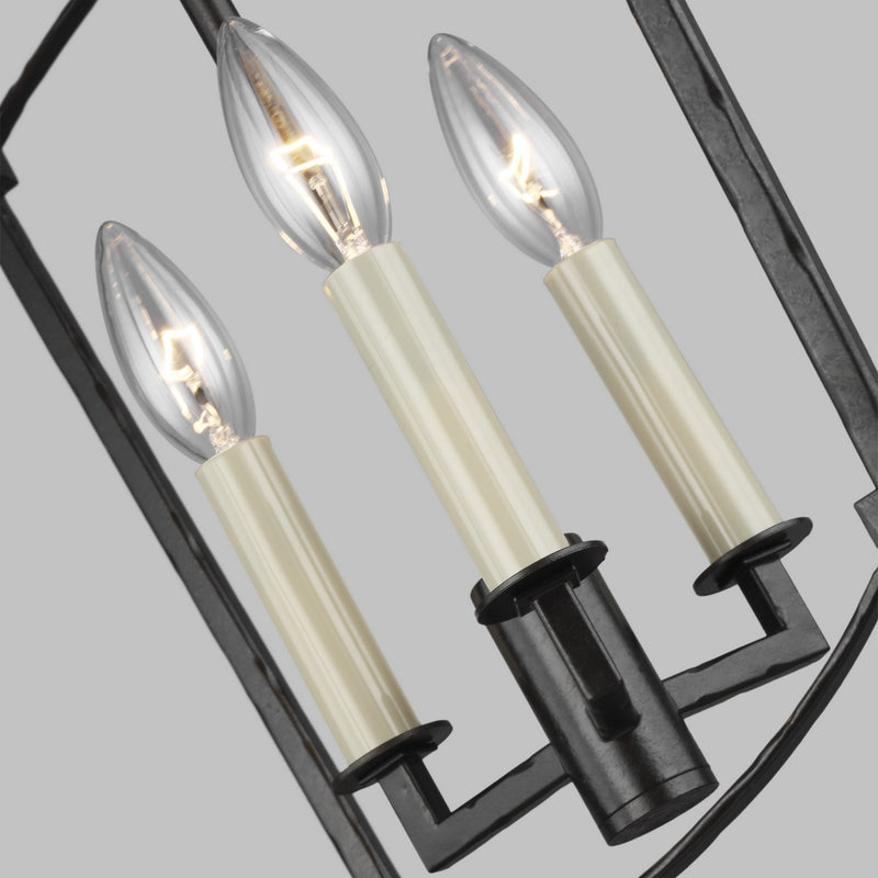 Visual Comfort Studio - F3321/3SMS - Three Light Lantern - Thayer - Smith Steel
