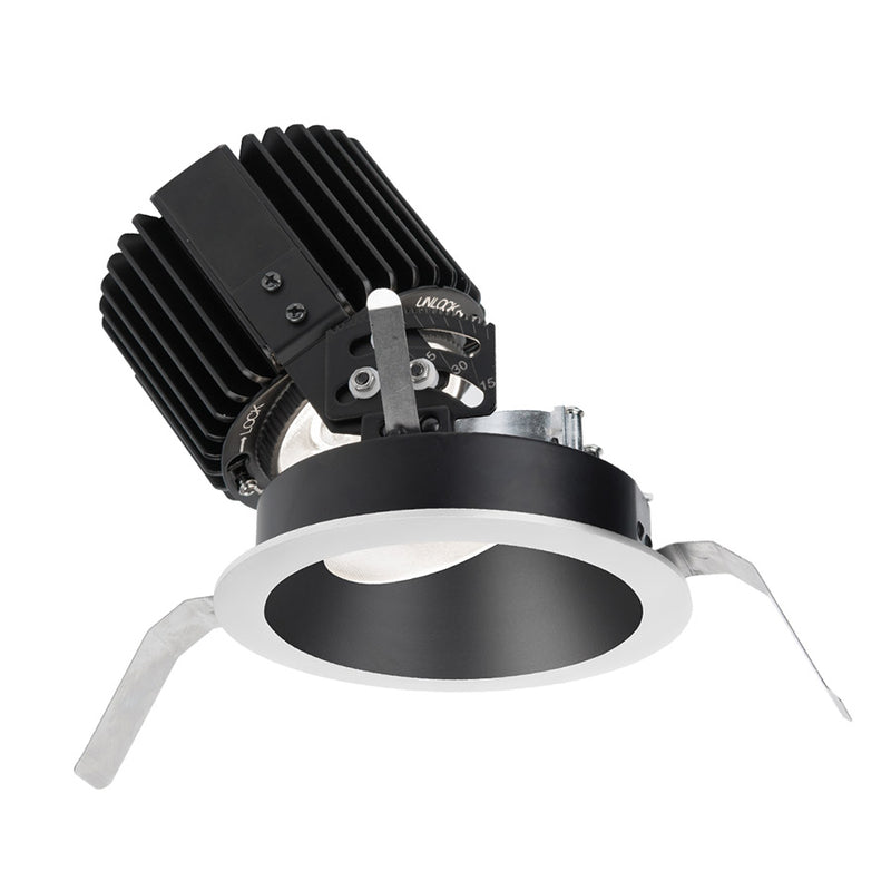 W.A.C. Lighting - R4RAT-F835-BKWT - LED Trim - Volta - Black/White