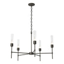 Hubbardton Forge - 105045-SKT-07-ZM0611 - Five Light Chandelier - Vela - Dark Smoke