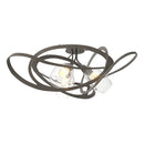 Hubbardton Forge - 128720-SKT-07-ZM0621 - Three Light Semi-Flush Mount - Nest - Dark Smoke