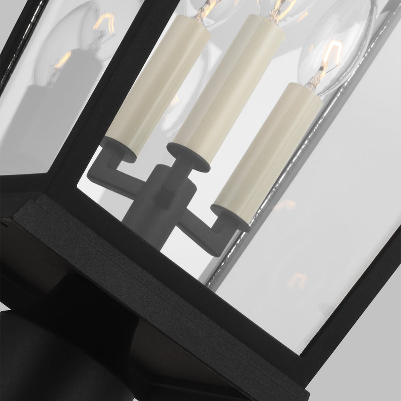 Visual Comfort Studio - OL15407TXB - Three Light Post Lantern - Warren - Textured Black