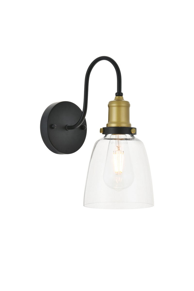 Elegant Lighting - LD4013W6BRB - One Light Wall Sconce - Felicity - Brass and Black