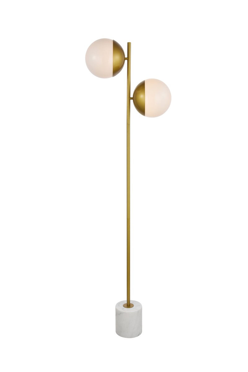 Elegant Lighting - LD6114BR - Two light Floor Lamp - Eclipse - Brass