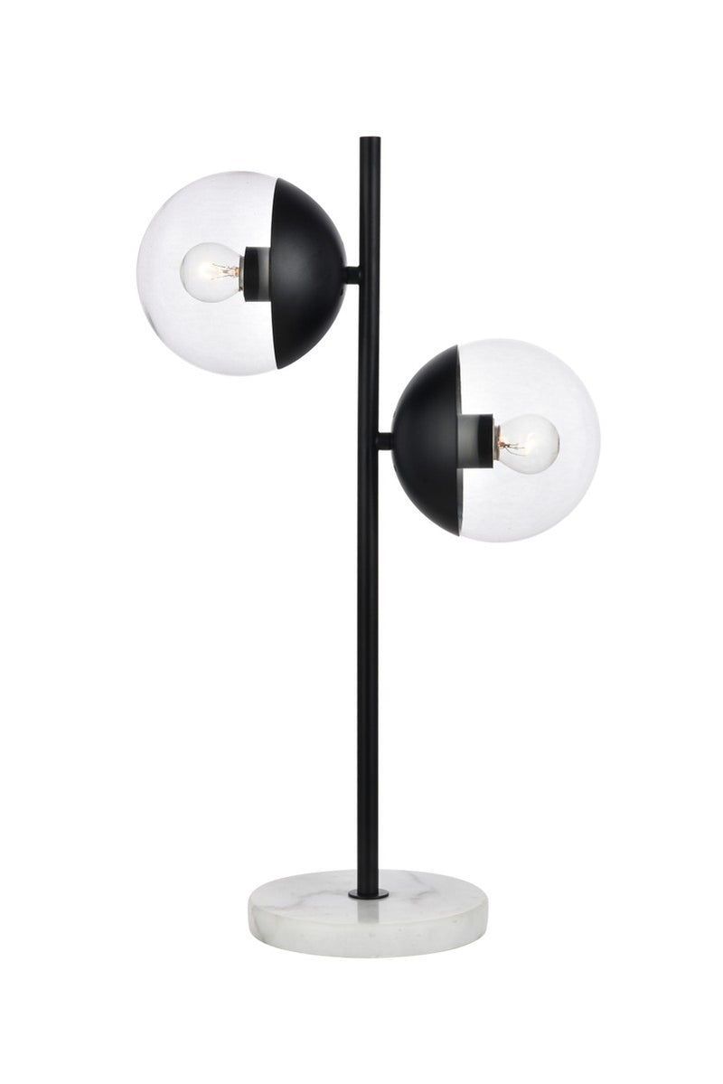Elegant Lighting - LD6153BK - Two Light Table Lamp - Eclipse - Black
