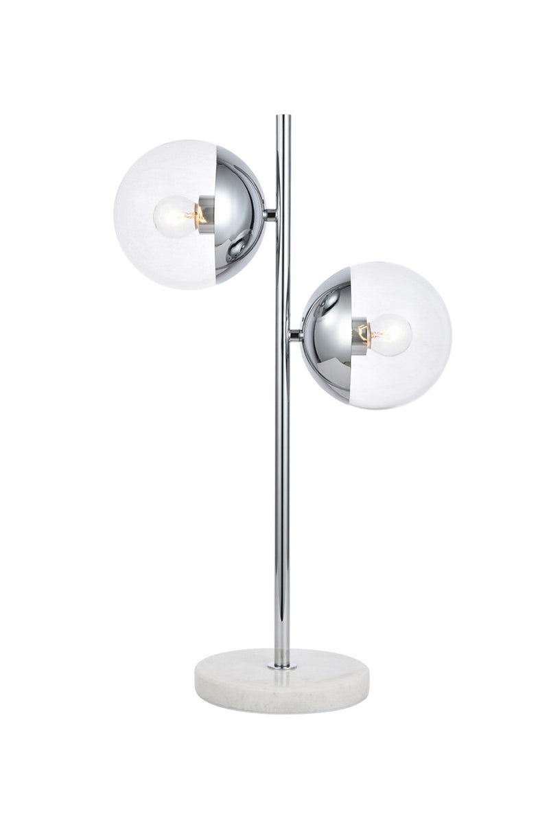 Elegant Lighting - LD6155C - Two Light Table Lamp - Eclipse - Chrome