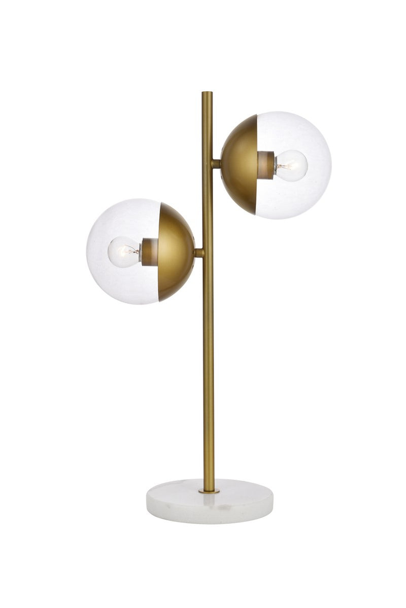 Elegant Lighting - LD6157BR - Two Light Table Lamp - Eclipse - Brass
