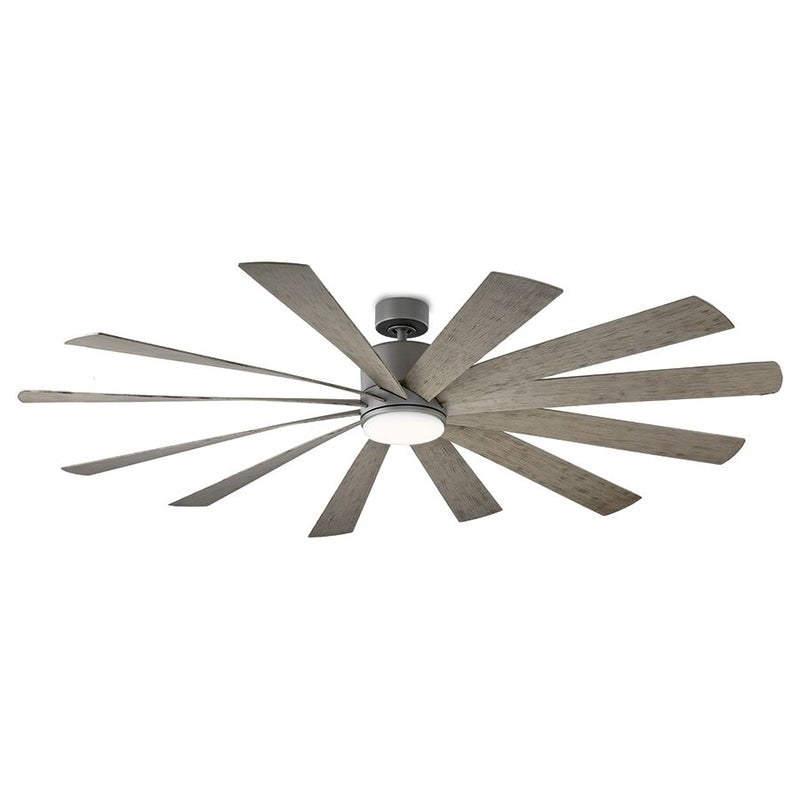 Modern Forms Fans - FR-W1815-80L27GHWG - 80"Ceiling Fan - Windflower - Graphite/Weathered Gray